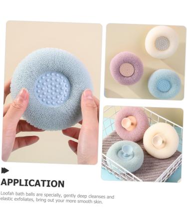 Balacoo 3pcs Sponge Scrubber Set - Japanese-Style Bath Loofahs & Shower Accessories for Women - Buy Online on GoSupps.com