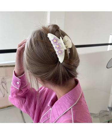 Jelly Feeling Star Shpe Hair Clip For Hot Girls Hair Barrettes Clear Shining Ponytail Hair Barrettes For Teens Girls Hair Pin - Buy Online on GoSupps.com