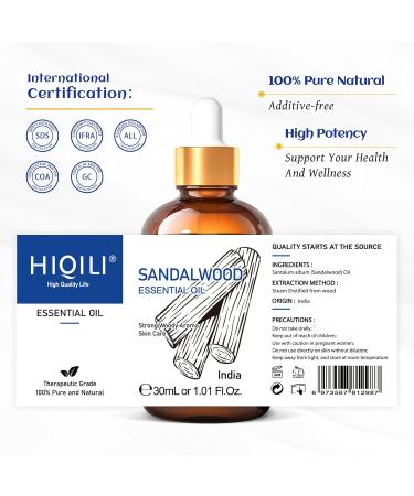 HIQILI 30ML Sandalwood Essential Oil & 30ML Cherry Blossom Fragrance Oil for DIY Diffuser - Buy Online on GoSupps.com