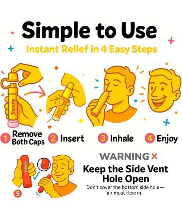 Nasal Inhaler Stick | Essential Oils Vapor Mint Inhaler | Cool Refreshing Sensation | Focus Herbal Diffuser Pen - Non-Medicated Natural Eucalyptus Aromatherapy Mixed 3-Pak (Mix) - Buy Online on GoSupps.com