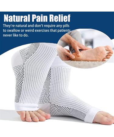 Buy Heelsium Pain Relief Socks for Neuropathy & Plantar Fasciitis - Comfortable Supportive Black (1 Pair) - International Shipping Available - Buy Online on GoSupps.com