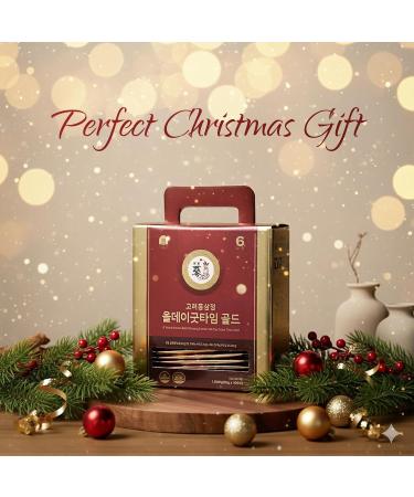 PNBG 6 Year Korean Red Ginseng Shot Gold - 15mg Ginsenosides - HACCP Made in Korea 100 Packets - Buy Online on GoSupps.com