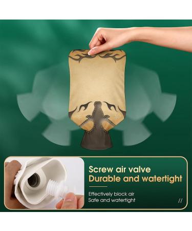 Hot Water Bottle with Lid - Abstract Rubber Bag for Pain Relief Cramps & Foot Warmer - Hot & Cold Therapy - Buy Online on GoSupps.com