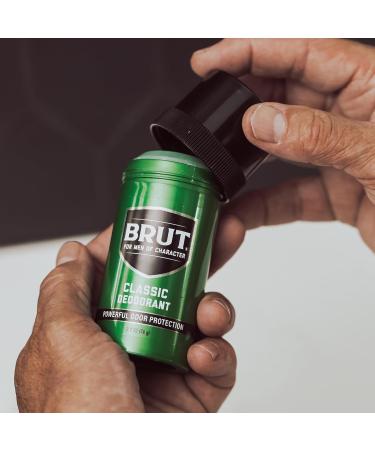 Brut Classic Round Deodorant Stick for Men - All-Day Freshness & Powerful Odor Protection - Paraben Free - 2.7 oz - International Shipping Available - Buy Online on GoSupps.com