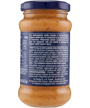 Barilla Pesto Alla Siciliana Gr. 190 - Buy Online on GoSupps.com