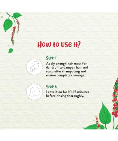 Piper Nigrum Anti-Dandruff Hair Mask - Deep Conditioning with Pepper Argan Oil & Shea Butter - 200g International Shipping - Buy Online on GoSupps.com