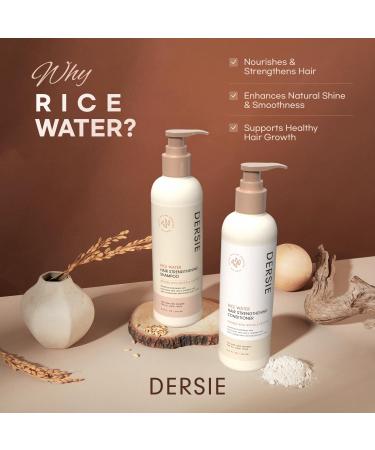 Rice Water Hair Growth Shampoo & Conditioner | Biotin & Caffeine for Thinning Hair | Best Hair Loss Solution for Men & Women - Buy Online on GoSupps.com