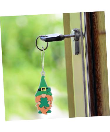 HOOTNEE Irish Festival Pendant Metal Key Ring Party Hanging Ornament Party Hanging Pendant Backpack Patrick Green 8x3.5cm - Buy Online on GoSupps.com