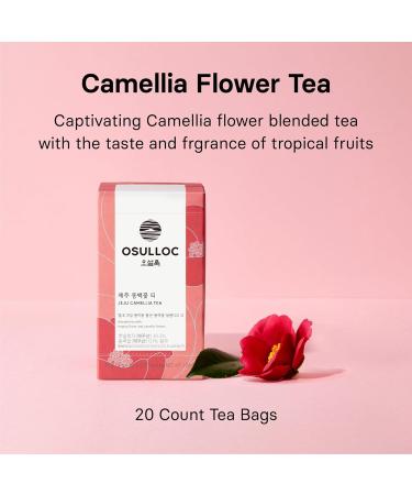 Buy Osulloc Camellia Flower Tea Tropical Fruity Flavors 20 Tea Bags (1.06 oz) | Jeju Premium Tea - Buy Online on GoSupps.com