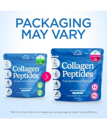 Collagen Peptides Powder for Women & Men Supports Wound Healing Hair Skin Joints Nails Hydrolyzed Collagen Types I & III Grass-Fed Non-GMO Kosher Pareve Unflavored Easy to Mix Drink 4.93 Oz 4.93 Ounce (Pack of 1) - Buy Online on GoSupps.com