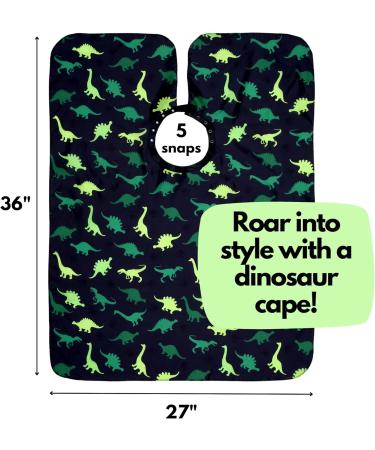 Kids Barber Cape for Boys - Adjustable Hair Cutting Cape for Toddlers & Boys Dinosaur Design for Home & Salon - Buy Online on GoSupps.com