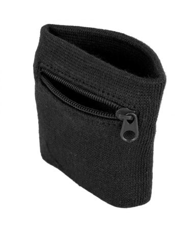 Sports bracelet welding tape wrist Unisex Sport Bracelet Wettle Minilium Mint key Storage zip bracelet for gym running basketball (black) - Buy Online on GoSupps.com