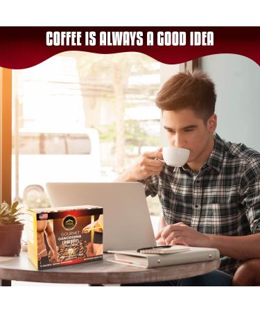 Caf Ganoderma (Reishi) 4 in 1 Coffee - 0.64 oz (Pack of 15) | Premium Organic Blend - Energizing and Immune-Boosting - Buy Online on GoSupps.com