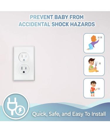 Budding Sprout Clear Outlet Protectors (40-Pack) Child-Proof Electrical Protector Safety Caps - Buy Online on GoSupps.com