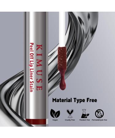 KIMUSE Peel Off Lip Liner Stain Crayon l vres d tachable Teinture l vres longue dur e r sistant au transfert mat Black Cherry - Buy Online on GoSupps.com