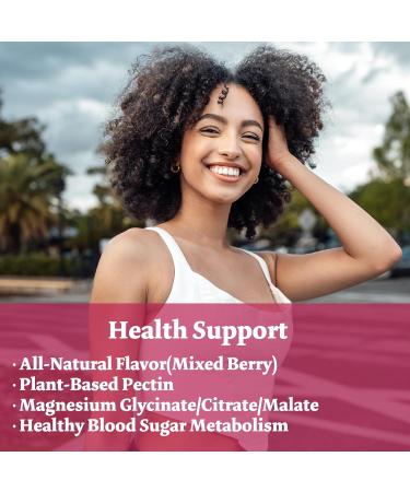 Magnesium Complex Gummies 800mg - 60 Counts Magnesium Glycinate&Citrate&Malate Gummy for Rest Muscle Function - Buy Online on GoSupps.com