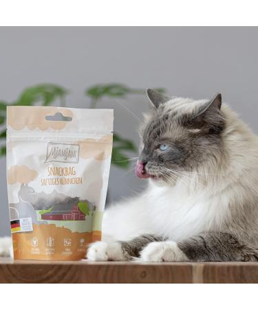 Mjamjam Premium Katzensnack - Natural Beef Treats for Cats 125g (1 Pack) - No Synthetic Preservatives - International Shipping Available - Buy Online on GoSupps.com