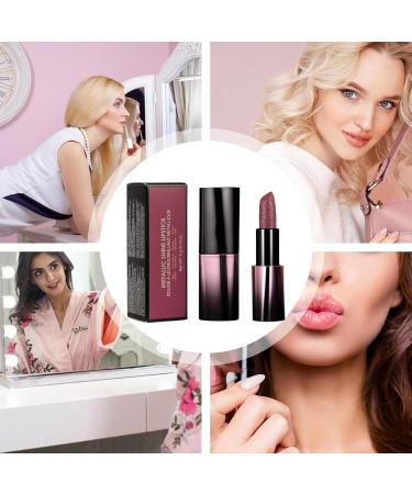 Waterproof Lipstick: Moisturizing Smear-Proof Lip Makeup Glitter Cosmetic Set Elegant and Vibrant Finish | Ideal for Women Moms Wife - Buy Online on GoSupps.com
