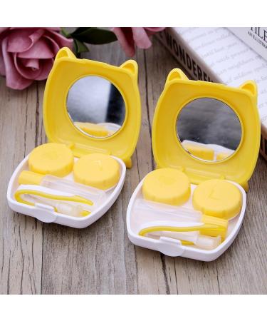 Buy Cute Pig Cartoon Contact Lens Case (2pcs) - Yellow | International Shipping Available - Buy Online on GoSupps.com