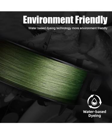 Seaknight W8 II 8-Strand Braided Fishing Line - Hi-Vis Green 150m/300m/500m 15-100LB Perfect for Carp & Trout Fishing - Buy Online on GoSupps.com