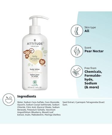 ATTITUDE Baby Body Lotion - Natural & Safe Moisturizer for Delicate Skin - Buy Online on GoSupps.com