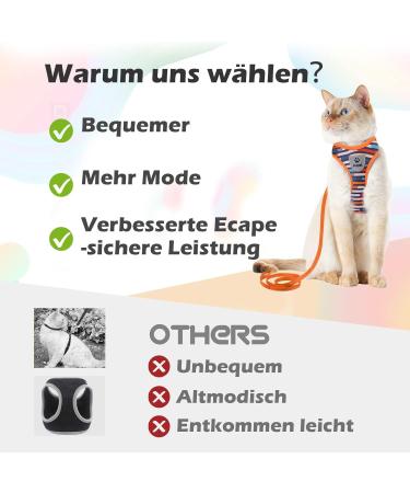 Supet Cat Dishes & Leash Set for Kittens | Blue Harness & Tableware for Cats/Puppies (S: 24-40 cm) - Buy Online on GoSupps.com