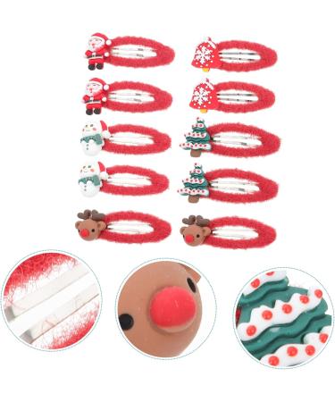 FRCOLOR 5 Pairs Christmas Hair Clips Kids Barrettes for Hair Cartoon Design Hairpins Kids Hairpin Christmas Tree Barrettes Kids Hair Clips Xmas Hairpin Resin Girl Child Issue Card - Buy Online on GoSupps.com