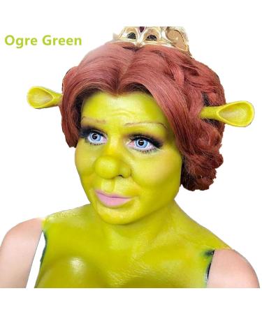 Go Ho Ogre Green Face & Body Paint - Washable Water-Based Cream (2.37oz 70ml) | Ideal for Halloween Cosplay & Festivals - Buy Online on GoSupps.com
