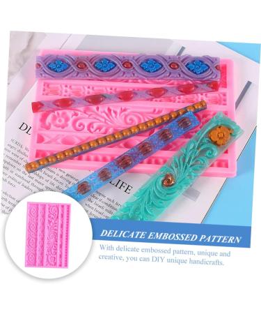 IMIKEYA 3pcs Silicone Cake Mold Silicone Cupcake Molds Vintage Candy Cake Decoration Mold Cake Decors Mold Cupcakes Baroque Fondant Molds Baking Tool The Flowers Fondant Cake Silica Gel 19X12X1CMx3pcs - Buy Online on GoSupps.com