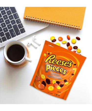 REESE'S Pieces Peanut Butter Bulk Candy Holiday Candy Bulk Candy to Share Reese's Candy Bulk Bag 1.36kg Snack Sized Assorted Candy - Online Exclusive Peanut Butter 1.36 kg (Pack of 1) - Buy Online on GoSupps.com