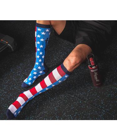 Randvi Compression Stockings for Men & Women (20-30 mmHg) - Ideal for Walking Travel Cycling & Pregnancy - Dark Blue (L/XL) - Relief for Edema & Nurses - Buy Online on GoSupps.com