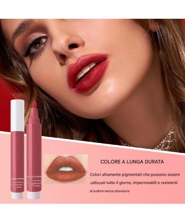 Liquid Lip Markers Waterproof Lip Marker Moisturizing Lip Color Smudge Resistant Colorful Natural Color Perfect for Women and Girls 01 - Buy Online on GoSupps.com