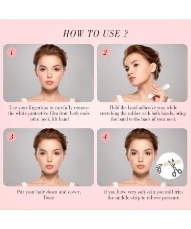 Neck Lift Tape Neck Tape Lifting Instant Invisible 20pcs Strong Adhesive Neck Tightening & Firming Tapes for Women Neck Face and Jaw Reusable & Waterproof for Daily Use Special Occasion & Gift Giving Medium - Buy Online on GoSupps.com