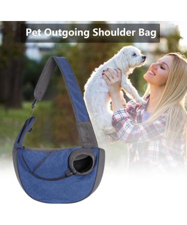 Pet Sling Carrier for Small Dogs & Cats | Adjustable Washable Breathable Tote Bag - Neflum L Denim Color - Buy Online on GoSupps.com