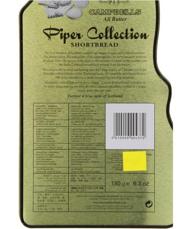 Campbells Piper Tin With Shortbread 180g - Buy Online on GoSupps.com
