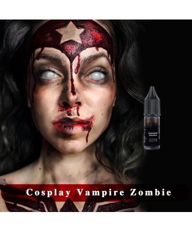 Mysense Dripping Stage Fake Blood (0.27 oz) - Washable & Edible for Realistic Effects | Halloween Cosplay SFX Makeup for Zombie, Vampire, and Dark Themes - Buy Online on GoSupps.com