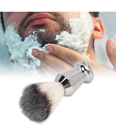 Stainless Steel Handle Barting Foam Brush - Ergonomic Soft Bristle Beard Brush for Home & Travel | Efficient & Portable Grooming Tool for Men - Buy Online on GoSupps.com