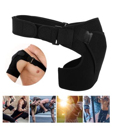 Buy Adjustable Shoulder Brace for Men | Stability Support & Compression Sleeve for Injury Prevention | Fits Left & Right Arm - International Shipping Available - Buy Online on GoSupps.com