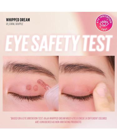 Kaja Whipped Dream Liquid Eyeshadow & Blush - Rose Macaron 0.17 Oz | Cotton Seed Oil | Buildable & Blendable | Airy Semi-matte Finish - Buy Online on GoSupps.com