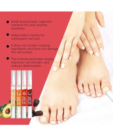 Lot de 4 b tons de soin des ongles hydratants pour ongles - Soin des ongles - Pour enlever les callosit s - Huile de r paration pour ongles - Buy Online on GoSupps.com