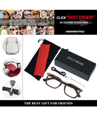 OCCI CHIARI Stylish Women's Reading Glasses 2.25x - Comfort Eyewear (Multiple Strengths Available) - 5018 Brown - International Shipping - Buy Online on GoSupps.com
