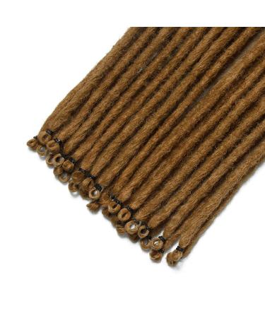 20 Inch Synthetic Dreadlocks Extensions - 20 Strands Pack Soft Crocheted Braided Hair Light Brown Reggae Hip-Hop Style - Buy Online on GoSupps.com