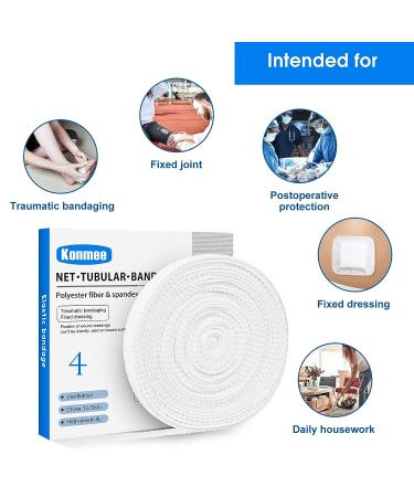 Konmee 4 Elastic Net Tubular Bandage for Palm, Wrist, Forearm - 32.8FT Long - Buy Online on GoSupps.com