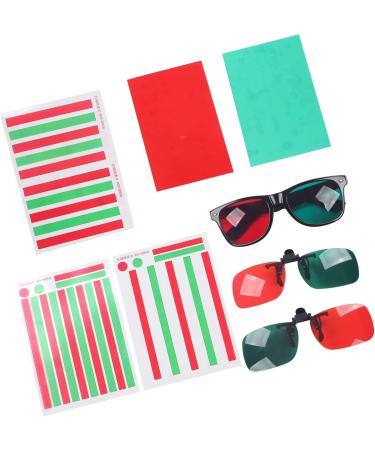 Red Green Amblyopia Glasses for Color Blindness | Protanopia & Anerythrochloropsia Reading Aid | International Shipping - Buy Online on GoSupps.com