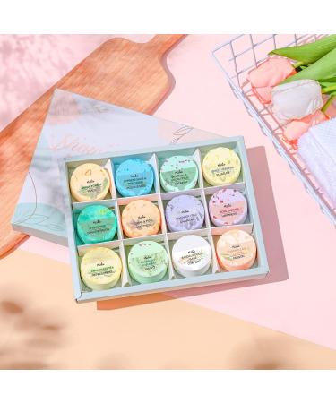 MISHIU Shower Steamers 12 Pack - Menthol, Eucalyptus, Peppermint, Rose & More Essential Oil Aromatherapy Tablets for Morning Boost - Bulk Gift Set for Women & Men - Buy Online on GoSupps.com
