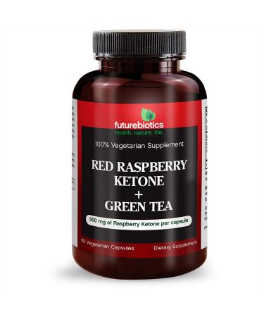 FutureBiotics Red Raspberry Ketone & Green Tea - 60 Vegetarian Capsules for Weight Loss - Buy Online on GoSupps.com