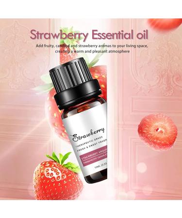 Strawberry Massage Etheric Oil | Pure Natural Aromatherapy Fragrance for Diffusers Humidifiers Yoga & Body Care - 10ml - Buy Online on GoSupps.com
