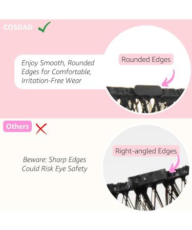 COSDAD Magnetic Eyelashes with Eyeliner - Black - 7 Piece Set - Buy Online on GoSupps.com