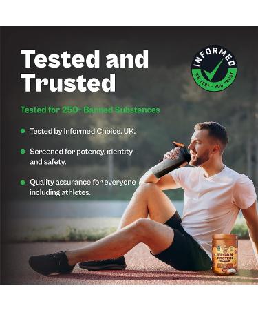 O Gin Nu#Tion Vegan Protein Powder - 100% Natural Strawberry 25g Plant-Based Protein Dairy Free Non-GMO 7 Servings 290g - International Shipping Available - Buy Online on GoSupps.com