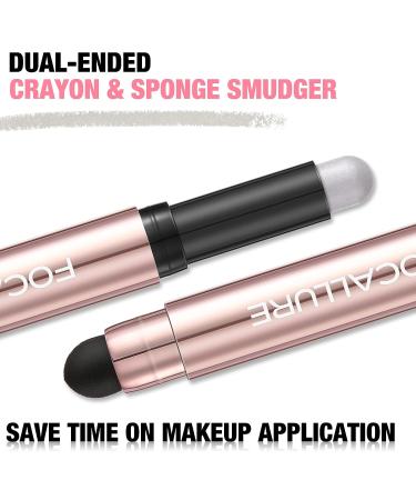 FOCALLURE No Crease Eyeshadow Stick - Creamy Matte & Shimmer Eyeshadow Pencil with Smudge-proof and Waterproof Formula - TULLE 19 - Buy Online on GoSupps.com